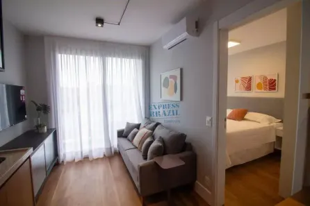 Apartamento com 1 Quarto para venda ou aluguel, 31m² no Campo Belo, São Paulo