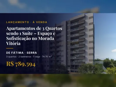 Apartamento com 3 Quartos à venda, 74m² no de Fátima, Serra