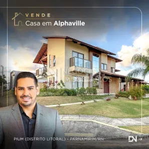 Casa de Condomínio com 4 Quartos à venda, 365m² no Pium (Distrito Litoral), Parnamirim