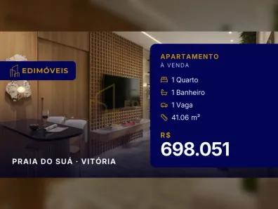 Apartamento com 1 Quarto à venda, 41m² no Praia do Suá, Vitória