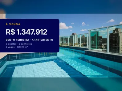 Apartamento com 3 Quartos à venda, 100m² no Bento Ferreira, Vitória