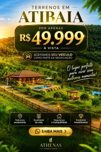 Lote/Terreno à venda, 600m² no Jardim Alvinópolis, Atibaia