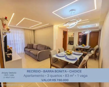 Apartamento com 3 Quartos à venda, 83m² no Recreio dos Bandeirantes, Rio de Janeiro