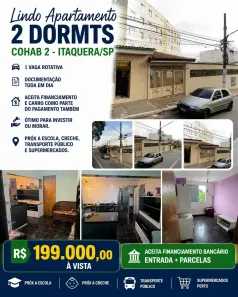 Apartamento com 2 Quartos à venda, 48m² no Conjunto Residencial José Bonifácio, São Paulo