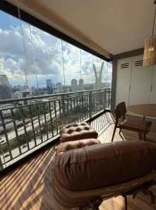 Apartamento com 1 Quarto para alugar, 63m² no Cidade Monções, São Paulo