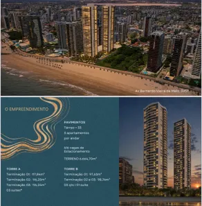 Apartamento com 3 Quartos à venda, 98m² no Piedade, Jaboatão dos Guararapes