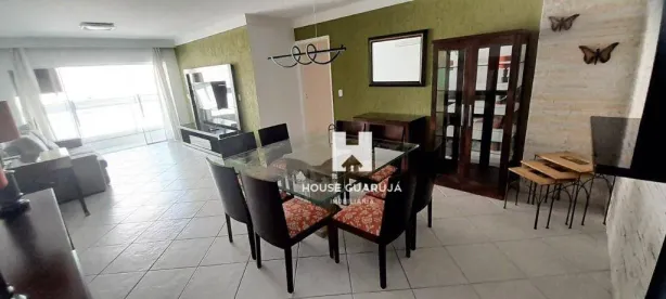 Apartamento com 3 Quartos para alugar, 142m² no Pitangueiras, Guarujá