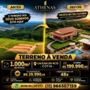 Lote/Terreno à venda, 1000m² no Centro (Caucaia do Alto), Cotia