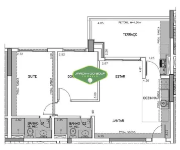 Apartamento com 2 Quartos à venda, 69m² no Brooklin Paulista, São Paulo