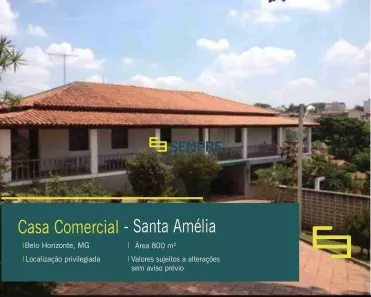 Imóvel Comercial com 5 Quartos para alugar, 800m² no Santa Amélia, Belo Horizonte
