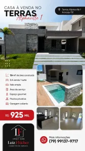 Casa de Condomínio com 3 Quartos à venda, 154m² no , Barra dos Coqueiros