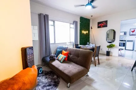 Apartamento com 2 Quartos para alugar, 80m² no Guilhermina, Praia Grande