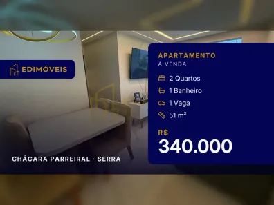 Apartamento com 2 Quartos à venda, 51m² no Chácara Parreiral, Serra