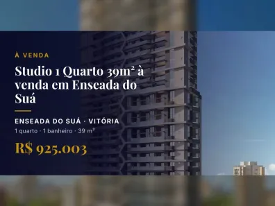 Apartamento com 1 Quarto à venda, 39m² no Enseada do Suá, Vitória