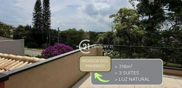 Casa de Condomínio com 3 Quartos à venda, 316m² no Morada dos Pinheiros (Aldeia da Serra), Santana de Parnaíba