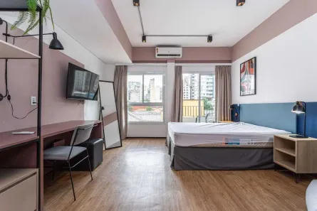 Apartamento com 1 Quarto para alugar, 32m² no Campos Elíseos, São Paulo