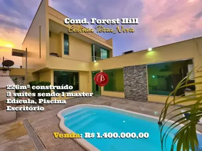 Casa de Condomínio com 3 Quartos à venda, 226m² no Colônia Terra Nova, Manaus