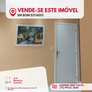 Apartamento com 2 Quartos à venda, 10m² no Muchila, Feira de Santana