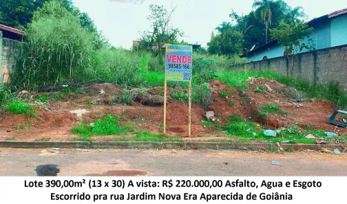 Lote/Terreno à venda, 390m² no Jardim Nova Era, Aparecida de Goiânia