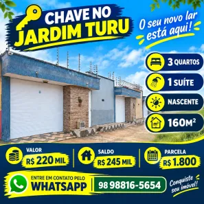 Casa com 3 Quartos à venda, 160m² no Miritíua, São José de Ribamar