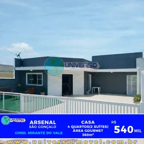 Casa com 4 Quartos à venda, 360m² no Arsenal, São Gonçalo