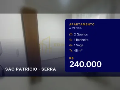 Apartamento com 2 Quartos à venda, 45m² no São Patrício, Serra
