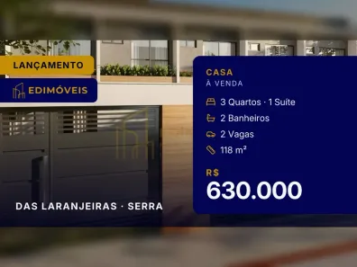 Casa com 3 Quartos à venda, 118m² no das Laranjeiras, Serra