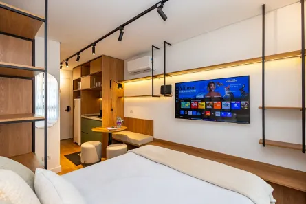 Apartamento com 1 Quarto para alugar, 17m² no Centro, Curitiba