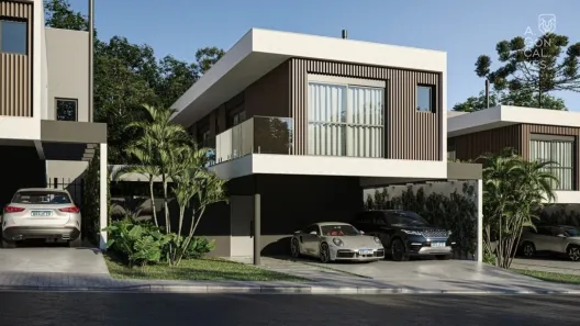 Casa de Condomínio com 4 Quartos à venda, 266m² no Santo Inácio, Curitiba