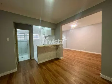 Apartamento com 1 Quarto para alugar, 48m² no Pompéia, Santos