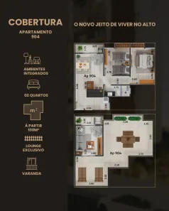 Cobertura com 2 Quartos à venda, 118m² no Linhares, Juiz de Fora