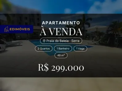 Apartamento com 2 Quartos à venda, 49m² no Praia da Baleia, Serra