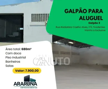 Galpão/Depósito/Armazém para alugar, 680m² no Tiradentes, Juazeiro do Norte