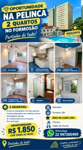 Apartamento com 2 Quartos para alugar, 63m² no Centro, Campos dos Goytacazes