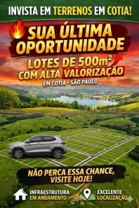Lote/Terreno à venda, 500m² no Granja Viana, Cotia