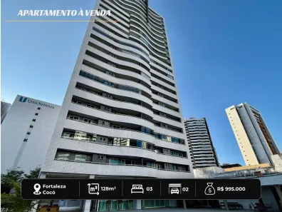 Apartamento com 3 Quartos à venda, 128m² no Cocó, Fortaleza