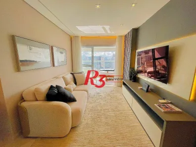 Apartamento com 3 Quartos para alugar, 101m² no Gonzaga, Santos