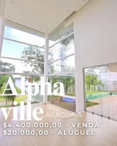 Casa de Condomínio com 3 Quartos para venda ou aluguel, 445m² no Alphaville Flamboyant Residencial Araguaia, Goiânia