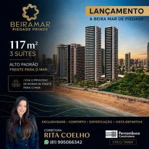 Apartamento com 3 Quartos à venda, 117m² no Piedade, Jaboatão dos Guararapes