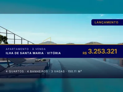 Apartamento com 4 Quartos à venda, 150m² no Ilha de Santa Maria, Vitória