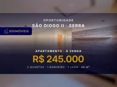 Apartamento com 2 Quartos à venda, 46m² no São Diogo II, Serra