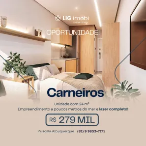 Apartamento com 1 Quarto à venda, 24m² no , Tamandaré