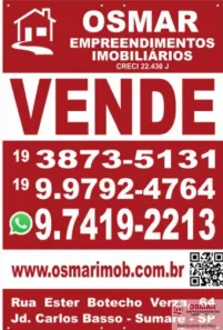 Lote/Terreno à venda, 250m² no Jardim Basilicata, Sumaré