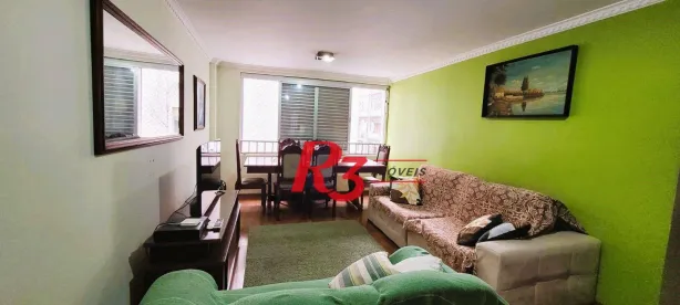 Apartamento com 2 Quartos para alugar, 110m² no Boqueirão, Santos