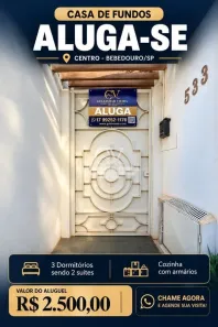 Casa com 3 Quartos para alugar, 100m² no Centro, Bebedouro
