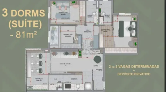 Apartamento com 3 Quartos à venda, 81m² no Santa Paula, São Caetano do Sul