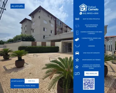 Apartamento com 3 Quartos para alugar, 84m² no Plano Diretor Sul, Palmas