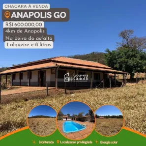 Fazenda/Sítio com 5 Quartos à venda, 53240m² no Parque das Nações, Anápolis