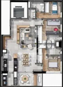 Apartamento com 3 Quartos à venda, 197m² no Jardim das Acácias, São Paulo