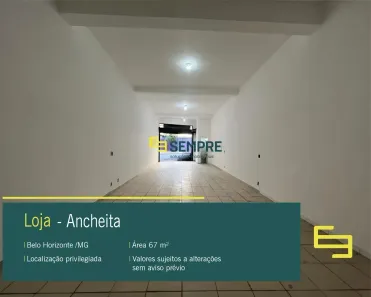 Ponto Comercial para alugar, 67m² no Anchieta, Belo Horizonte